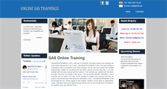 Desktop Screenshot of onlinesastrainings.com