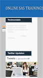 Mobile Screenshot of onlinesastrainings.com